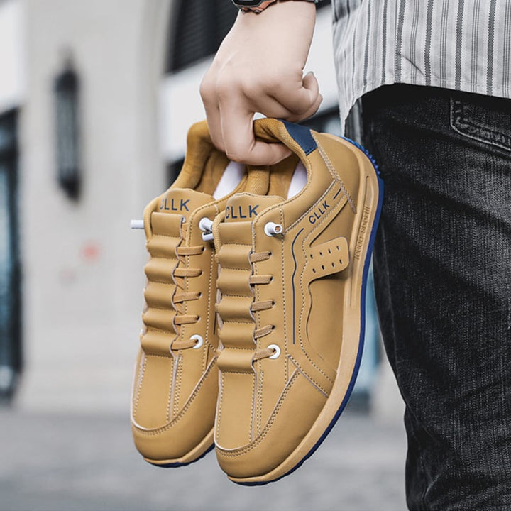 Scarpe da uomo versatili per skate, con lacci e suola piatta, perfette per il look casual e giornaliero.