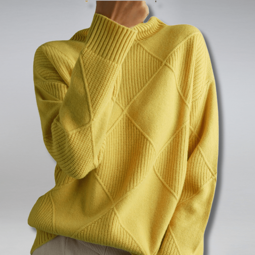 Pullover dolcevita donna, in maglia morbida e avvolgente, per un abbigliamento invernale che unisce comfort e stile.
