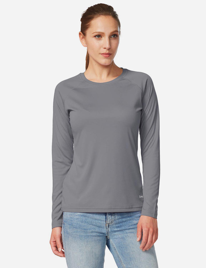 Maglia anti-UV da donna per corsa, protezione estiva. Traspirante e leggera per alte prestazioni.