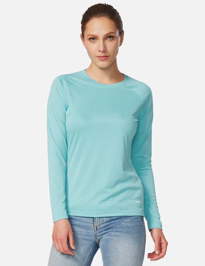 Maglietta sportiva anti-UV donna, traspirante per fitness. Leggera e ad asciugatura rapida.