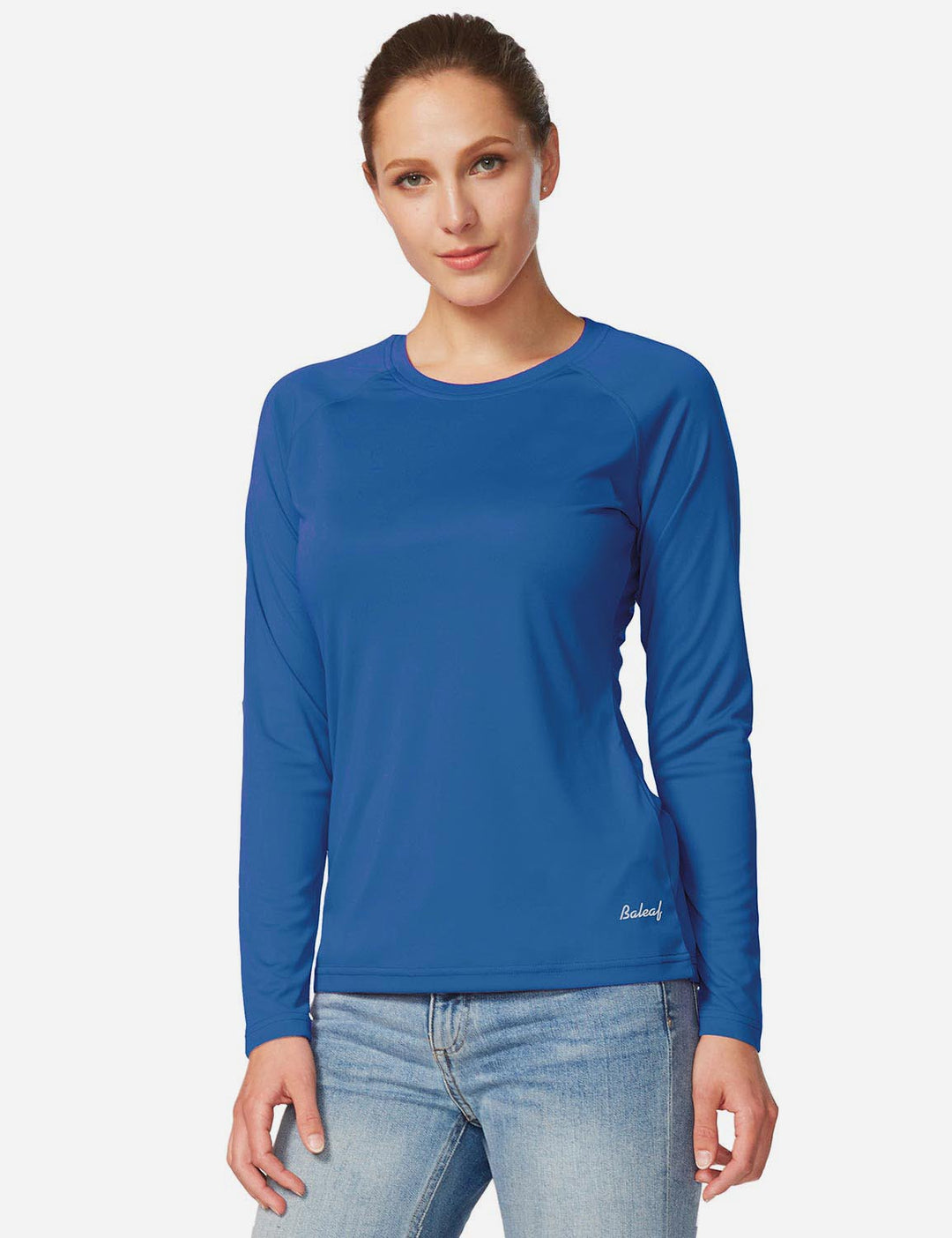 Girocollo donna anti-UV per sport, leggera. Traspirante e asciugatura rapida per outdoor.