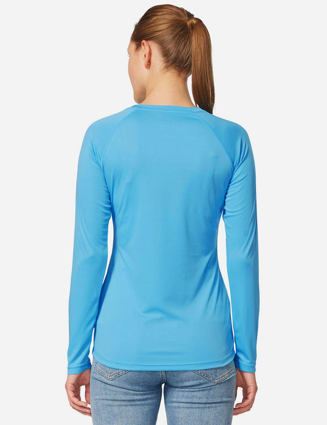 Girocollo sportivo donna anti-UV, per attività outdoor e viaggio. Comfort e versatilità.