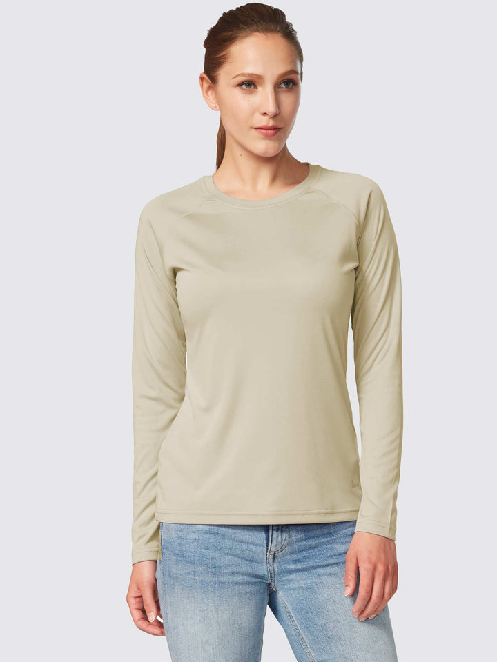 Maglia anti-UV donna per running, traspirante. Protezione solare e leggerezza per le tue corse.