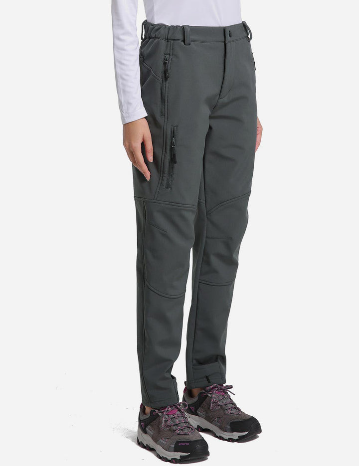 Pantaloni trekking donna termici, caldi e con pratiche tasche con zip.