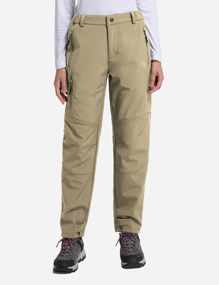 Pantaloni da trekking termici da donna, caldi per escursionismo invernale e freddo.