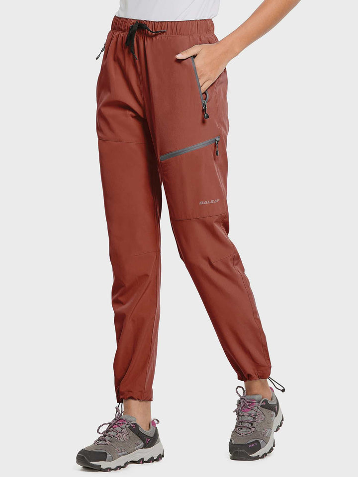 Pantaloni donna per trekking estivo, traspiranti e ad asciugatura rapida.