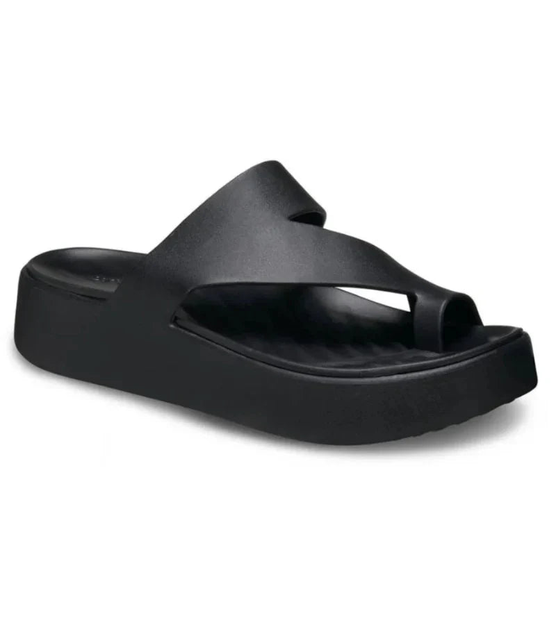 Scarpe donna con zeppa e plateau, sandali stabili ed eleganti per l'estate, con comfort massaggiante.