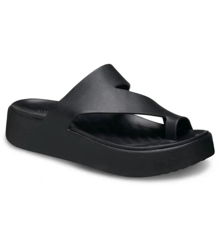 Scarpe donna con zeppa e plateau, sandali stabili ed eleganti per l'estate, con comfort massaggiante.