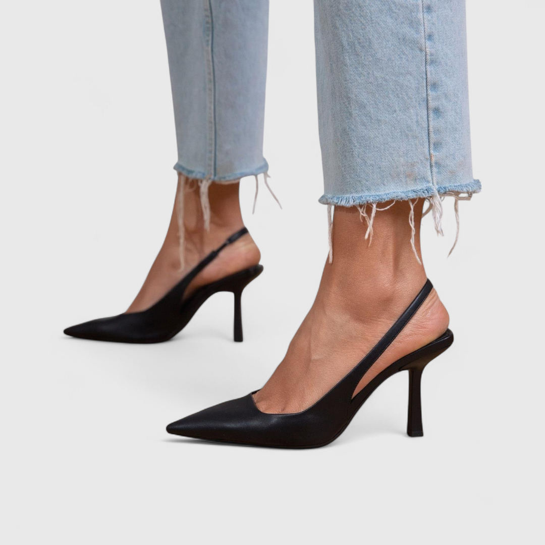 Scarpe a punta da donna, décolleté ortopediche con tacco medio. Uniscono moda e benessere per piedi sempre comodi.