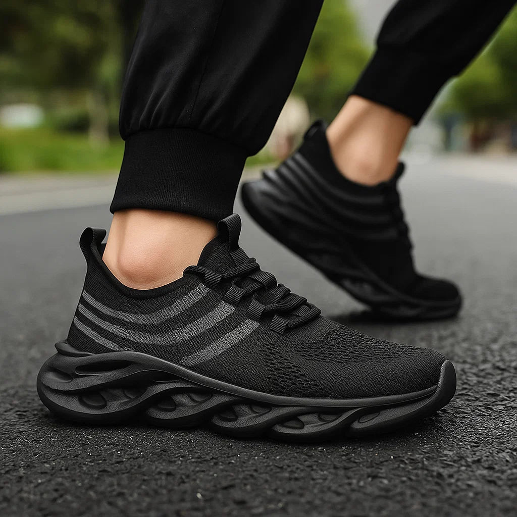 Scarpe sportive uomo leggere e traspiranti, ideali per running e fitness, suola StickTread.