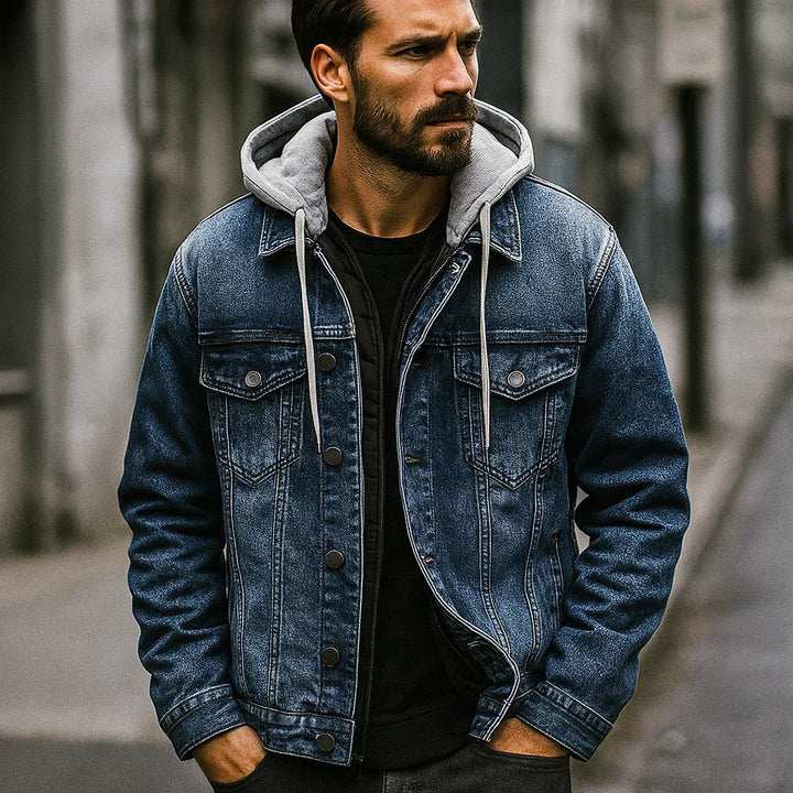 Elegante giacca bomber uomo invernale, capospalla caldo e moda uomo con fodera isolante e design robusto.