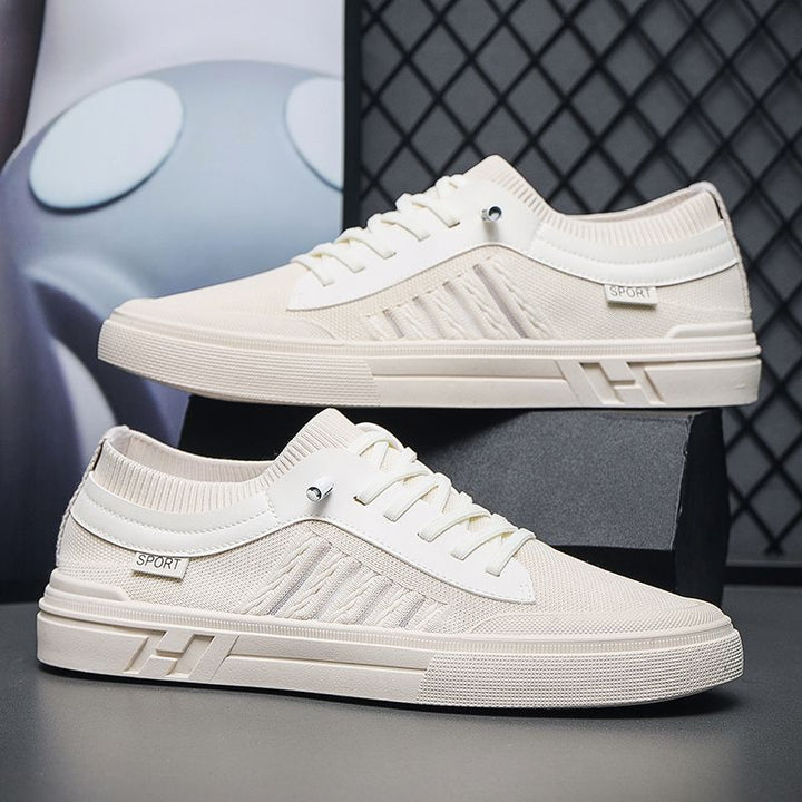 Sneakers basse da uomo per skateboard, perfette per il comfort casual quotidiano e un tocco di stile urbano alla moda.