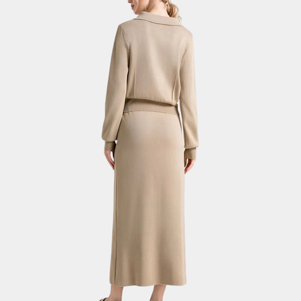 Abbigliamento donna due pezzi chic, top e pantaloni comodi, perfetti per la moda estiva.