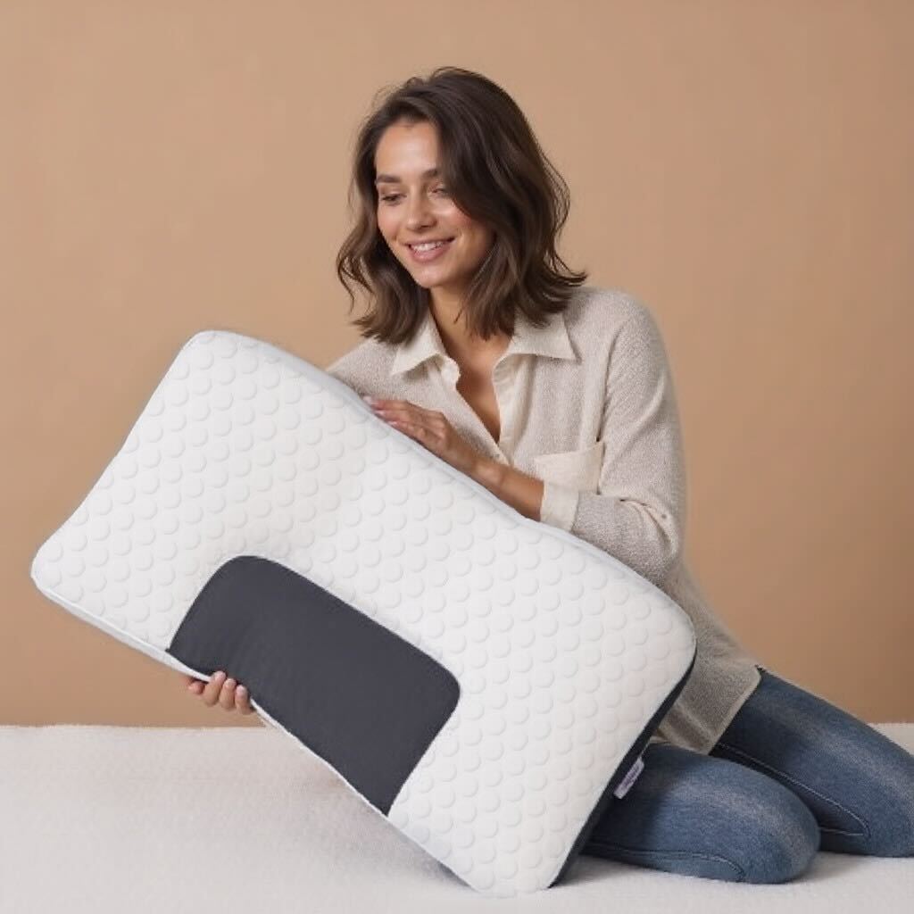 Dormi meglio con il cuscino ortopedico massaggiante, ideale per la cervicale e un sonno ristoratore.