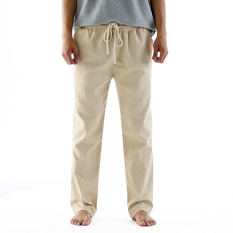 Pantaloni uomo moda, gamba dritta ampia. Stile casual e confortevole per un look streetwear moderno. Perfetti per ogni occasione.