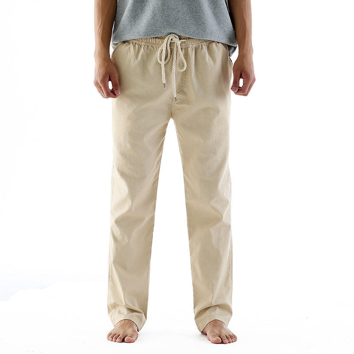 Pantaloni uomo moda, gamba dritta ampia. Stile casual e confortevole per un look streetwear moderno. Perfetti per ogni occasione.