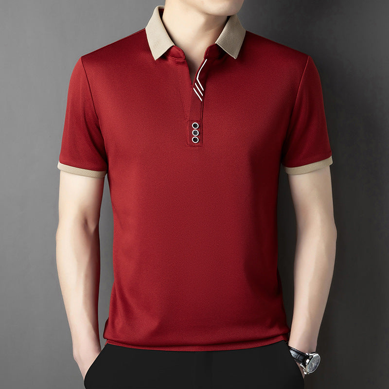 Maglietta estiva uomo a revers, comfort leggero, per un look casual e moderno.