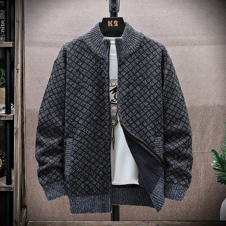 Elegante cappotto uomo con zip per autunno, ottimo per stile quotidiano e occasioni speciali.