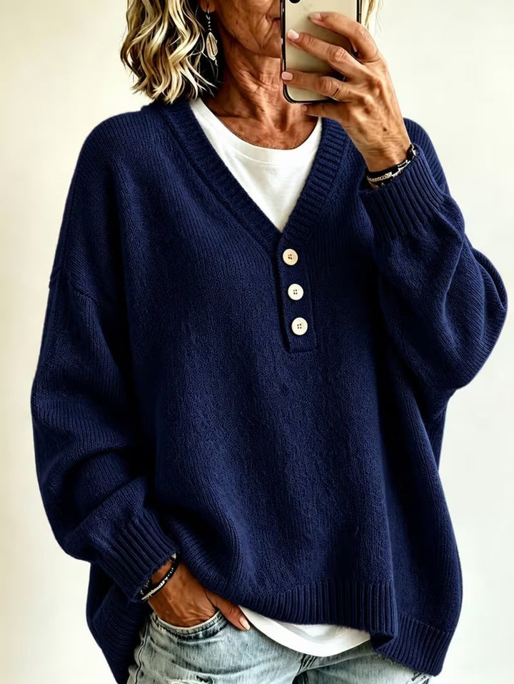 Comodo maglione donna tinta unita, morbido per abbigliamento femminile casual. Ideale per il comfort quotidiano. Moda.