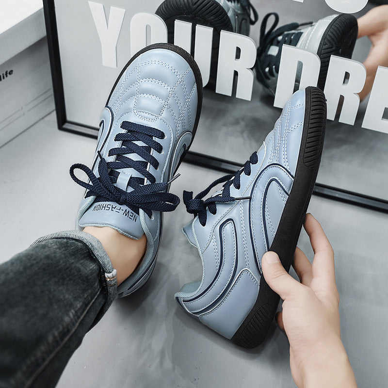Calzature uomo retrò con lacci per comfort quotidiano. Sneakers maschili casual con suola ammortizzata, ideali per stile.