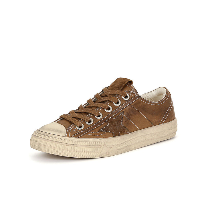 Scarpe sneakers donna casual effetto used, perfette per comfort e stile unico, con pratici lacci.