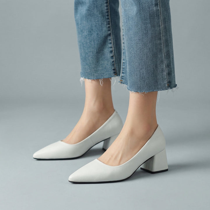 Tacco a blocco donna elegante con punta affusolata. Ideale per scarpe da sera e look ufficio.