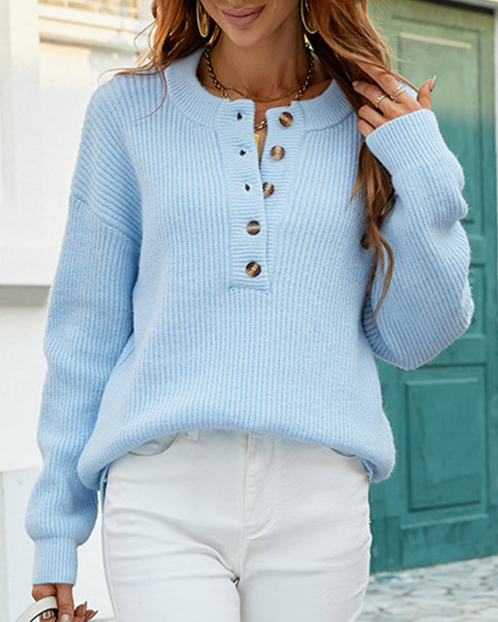Maglione da donna a maniche lunghe, morbido e caldo, ideale per look casual.