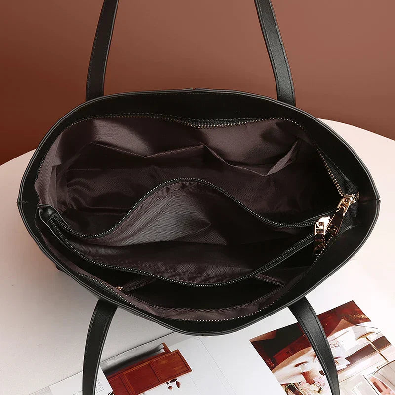 Borsa a tracolla donna in pelle vegana. Design moderno ed elegante, un accessorio di moda etica per la vita quotidiana.
