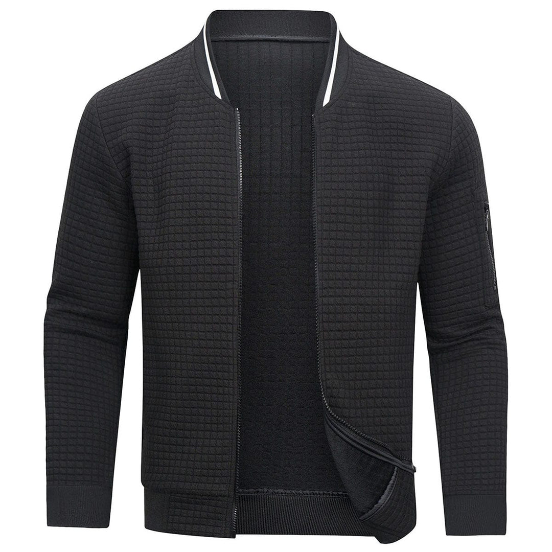 Maglione uomo caldo con zip, perfetto per autunno e inverno. Versatile per outfit casual ed eleganti.