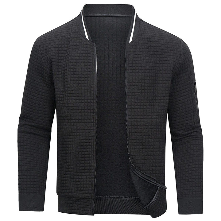 Maglione uomo caldo con zip, perfetto per autunno e inverno. Versatile per outfit casual ed eleganti.