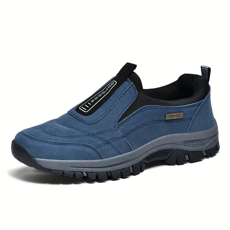 Scarpe ortopediche uomo nere, comfort piedi e sollievo dolore. Ammortizzazione e suola antiscivolo per sicurezza.