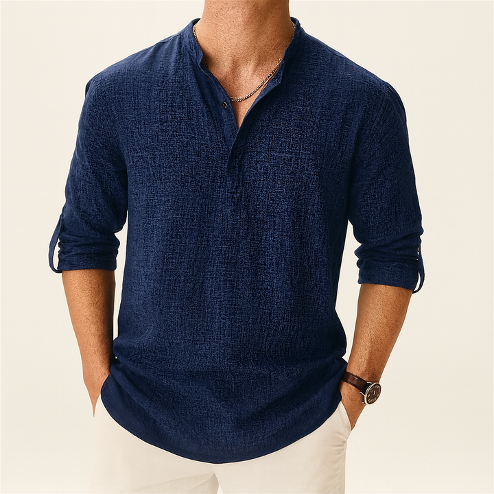 Camicia uomo traspirante e leggera per affrontare il caldo estivo con stile. Comfort e freschezza garantiti.
