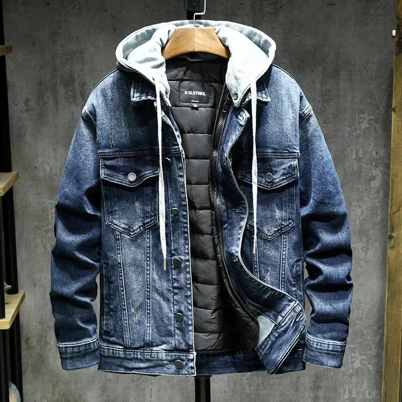 Bomber uomo casual invernale, giacca calda con fodera isolante e design resistente per l'inverno.
