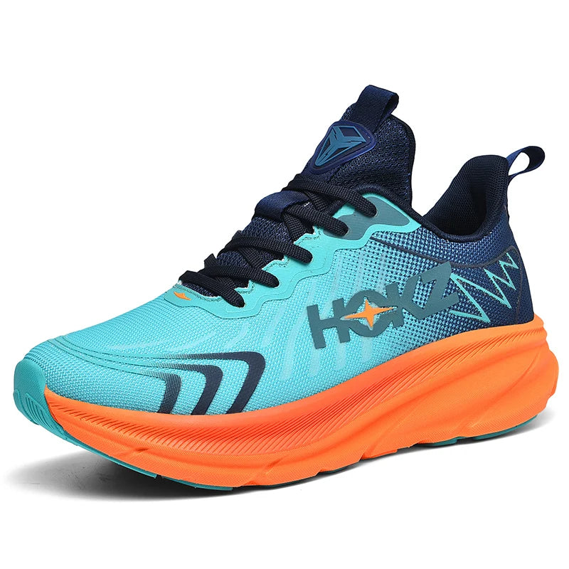 Scarpe da corsa donna in movimento, ammortizzazione e stabilità per performance running e allenamento.