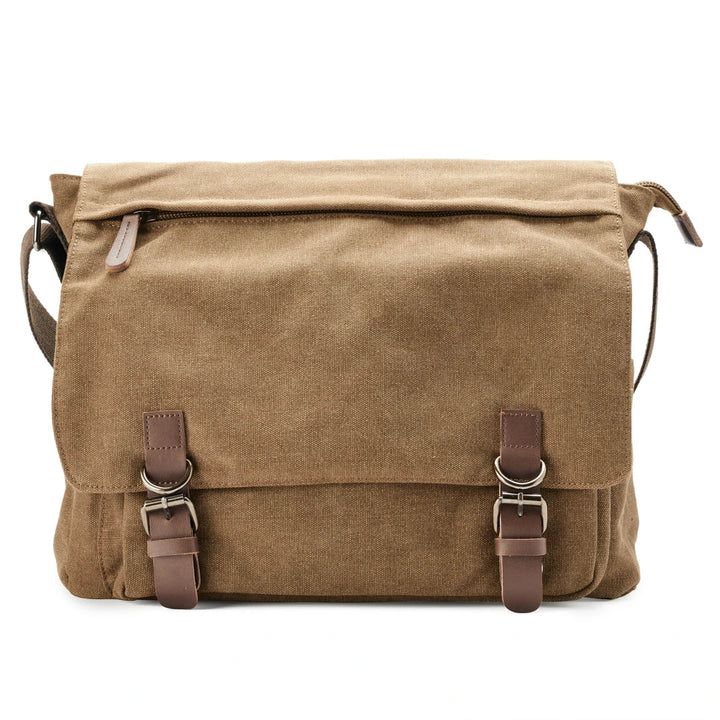 Accessorio uomo: borsa a tracolla in tela multitasche per un'ottima organizzazione quotidiana.