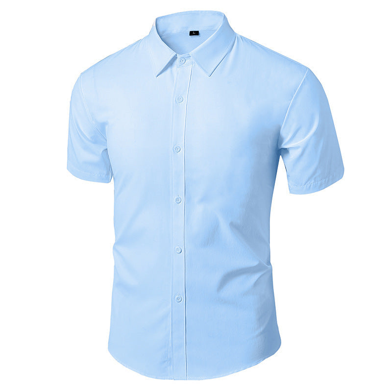 Camicia uomo pratica ed elegante, senza stiro. Maniche lunghe slim fit, ideale per business formale e comfort quotidiano.