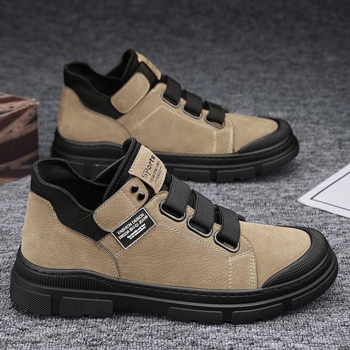 Scarpe uomo invernali con innovativa fascia elastica, ideali per comfort e stile streetwear, taglie grandi disponibili.