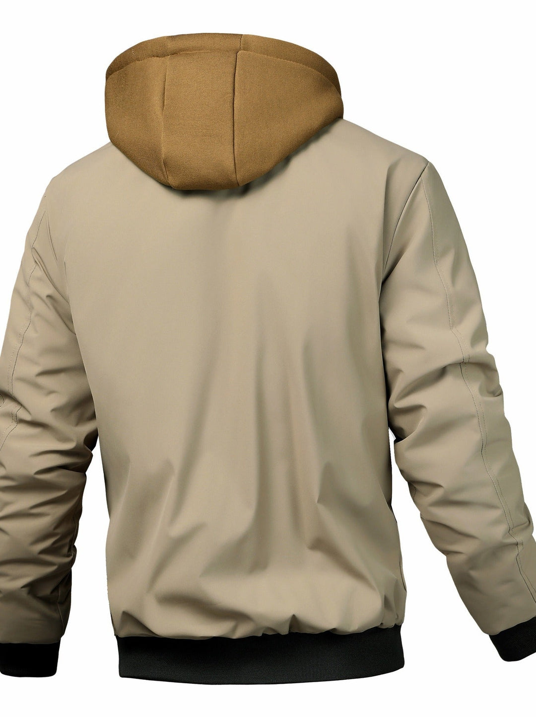 Giacca autunnale uomo trapuntata con cappuccio. Bomber versatile e caldo, perfetta per il freddo autunnale.