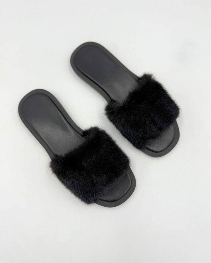 Calzature estive da donna nere, pantofole comode con Memory Foam per un supporto ergonomico e fresco.