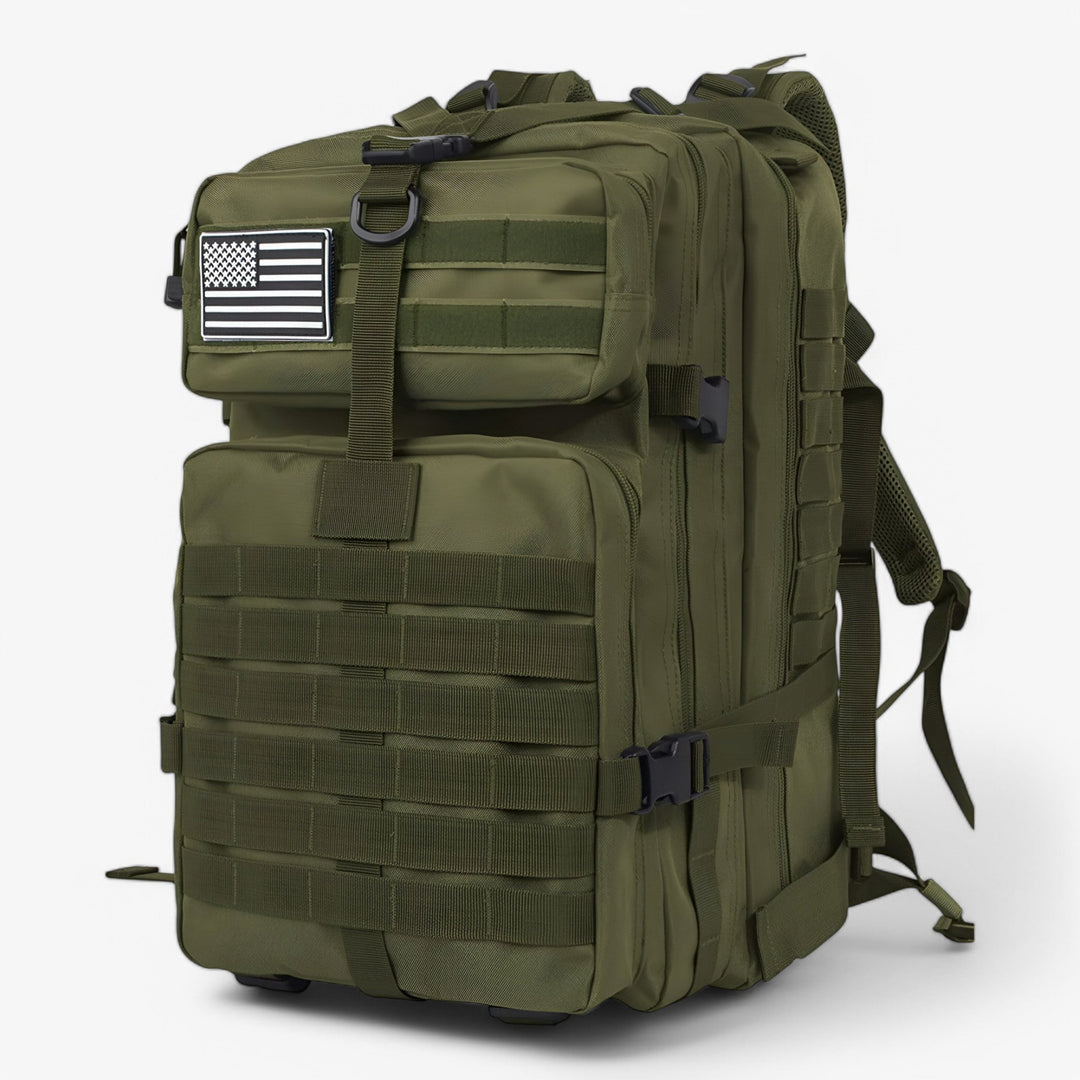 Zaino tattico unisex robusto e versatile, ideale per avventura, escursioni e viaggio.