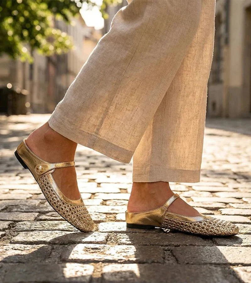 Mules da donna Mary Jane con cinturino regolabile, punta quadrata, scarpe estive versatili e confortevoli.