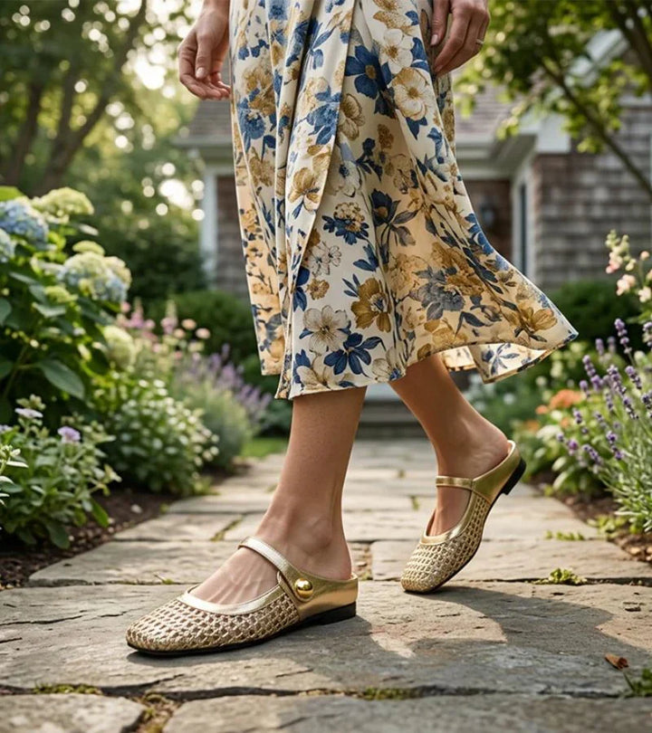 Eleganti mules da donna Mary Jane, sandali estivi con cinturino regolabile, punta quadrata, antiscivolo.