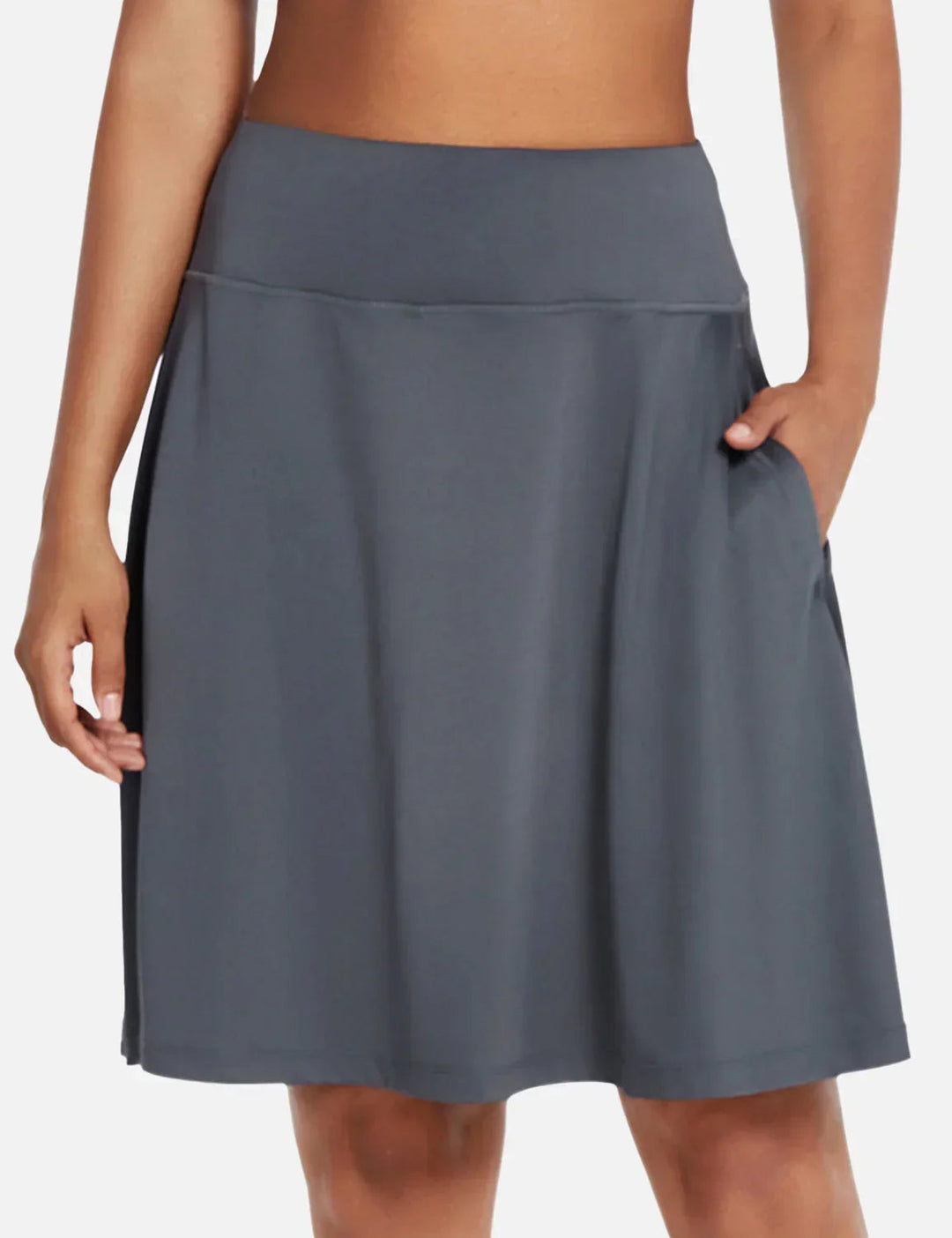 Gonna sportiva da donna estiva, con shorts integrati, vita alta e protezione solare UPF50+.