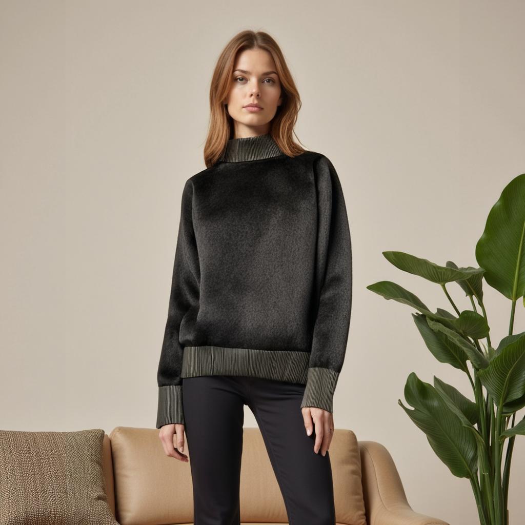 Maglione dolcevita donna morbido e caldo, perfetto per un look invernale elegante o casual. Stile raffinato e confortevole.