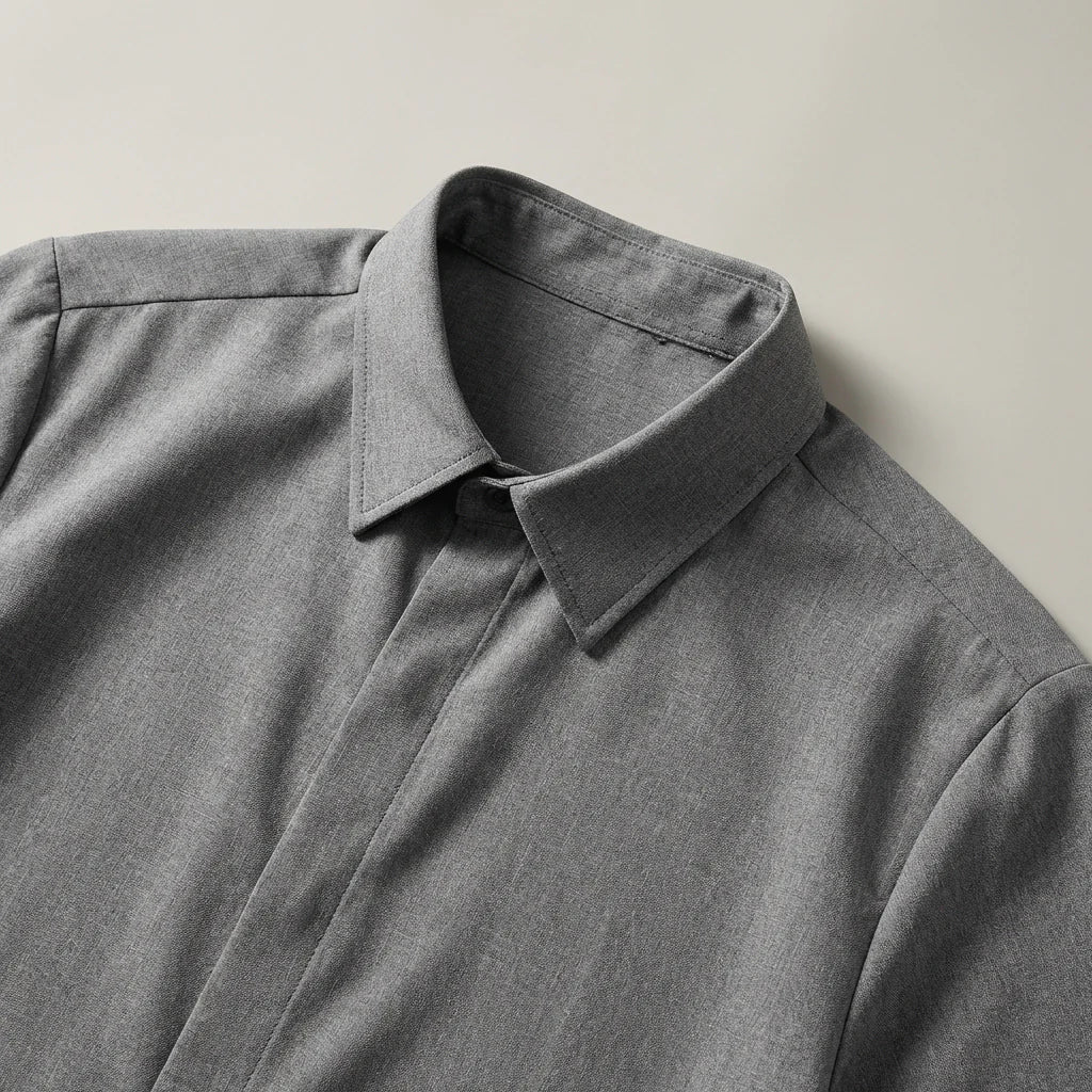 Abbigliamento uomo primavera-estate: camicia collo italiano, comfort e stile.