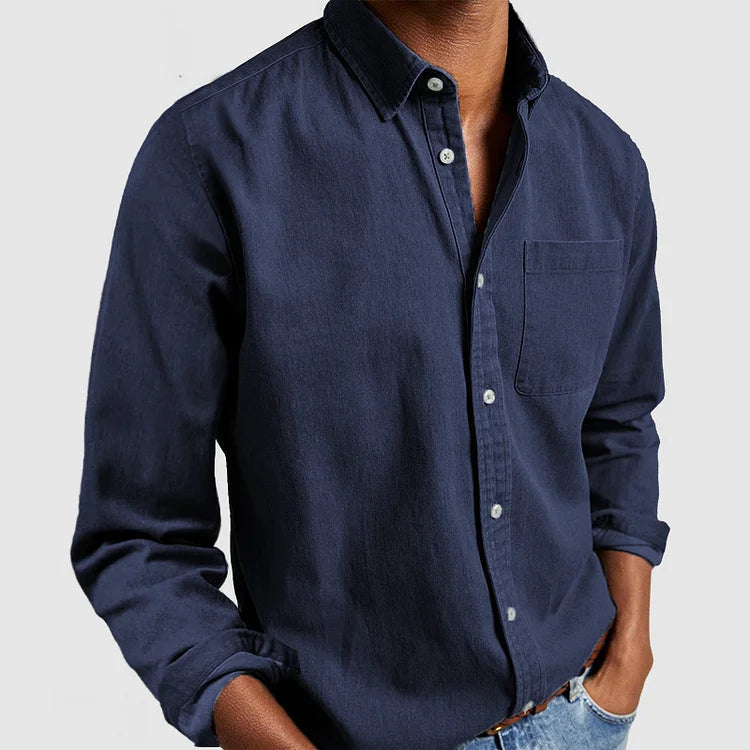 Camicia uomo formale ed elegante per occasioni speciali, maniche lunghe e tessuto di qualità, un must-have maschile.