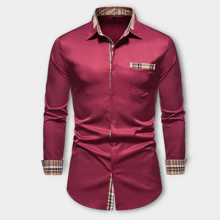 Camicia uomo con vestibilità sartoriale, design classico ed elegante. Perfetta per look formali e professionali.