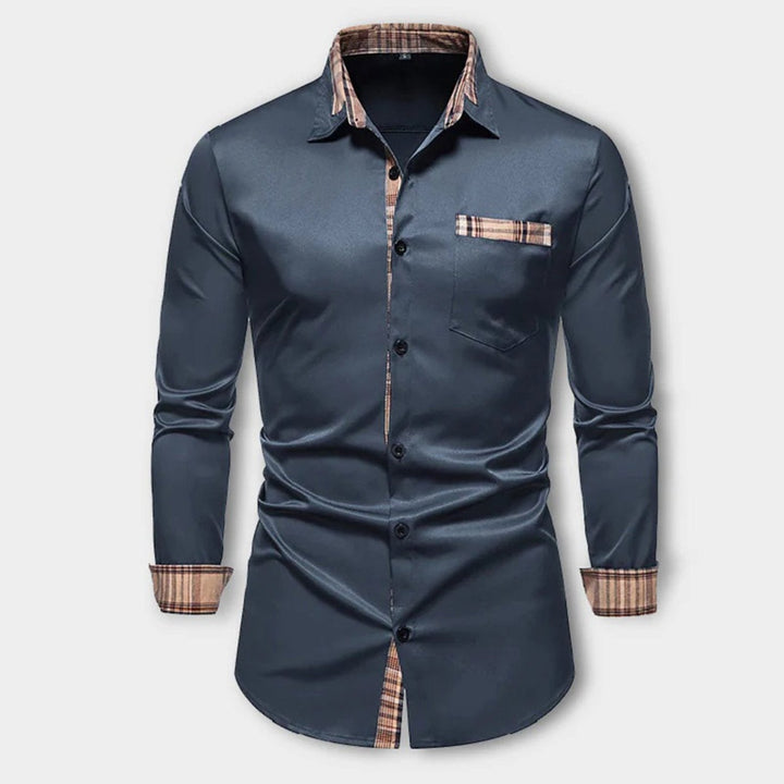 Camicia uomo bianca sartoriale, stile classico. Perfetta per completi eleganti, ufficio o moda primavera.