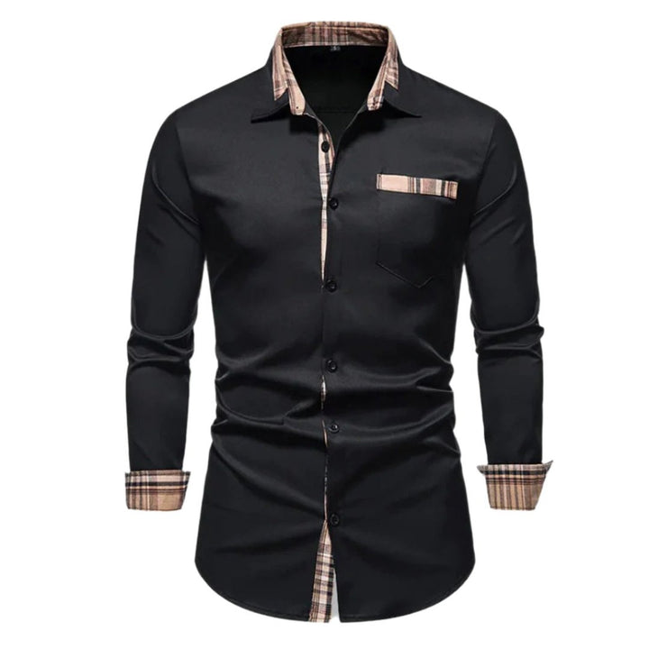 Camicia uomo elegante sartoriale, perfetta per ufficio e occasioni formali. Stile classico e vestibilità impeccabile.
