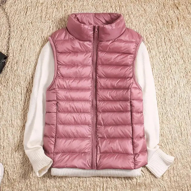 Gilet donna elegante e versatile, senza maniche, perfetto per la moda autunno inverno.